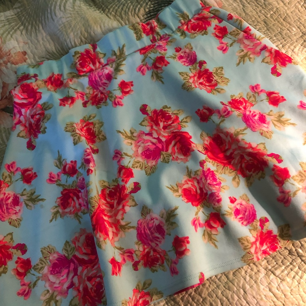Floral skater skirt